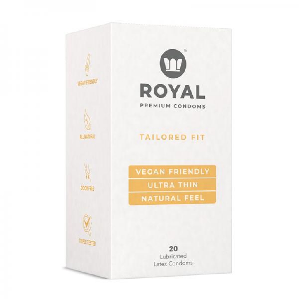 Royal Condom Tailored Fit Vegan Condoms 20-pack - Condoms