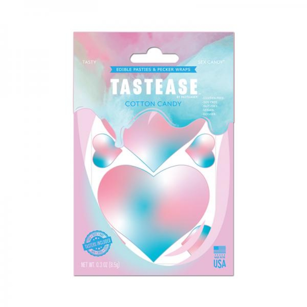 Tastease By Pastease Cotton Candy Edible Pasties & Pecker Wraps - Pasties, Tattoos & Accessories