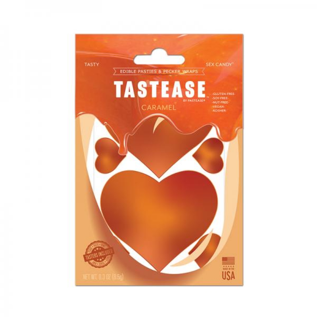 Tastease By Pastease Caramel Candy Edible Pasties & Pecker Wraps - Pasties, Tattoos & Accessories