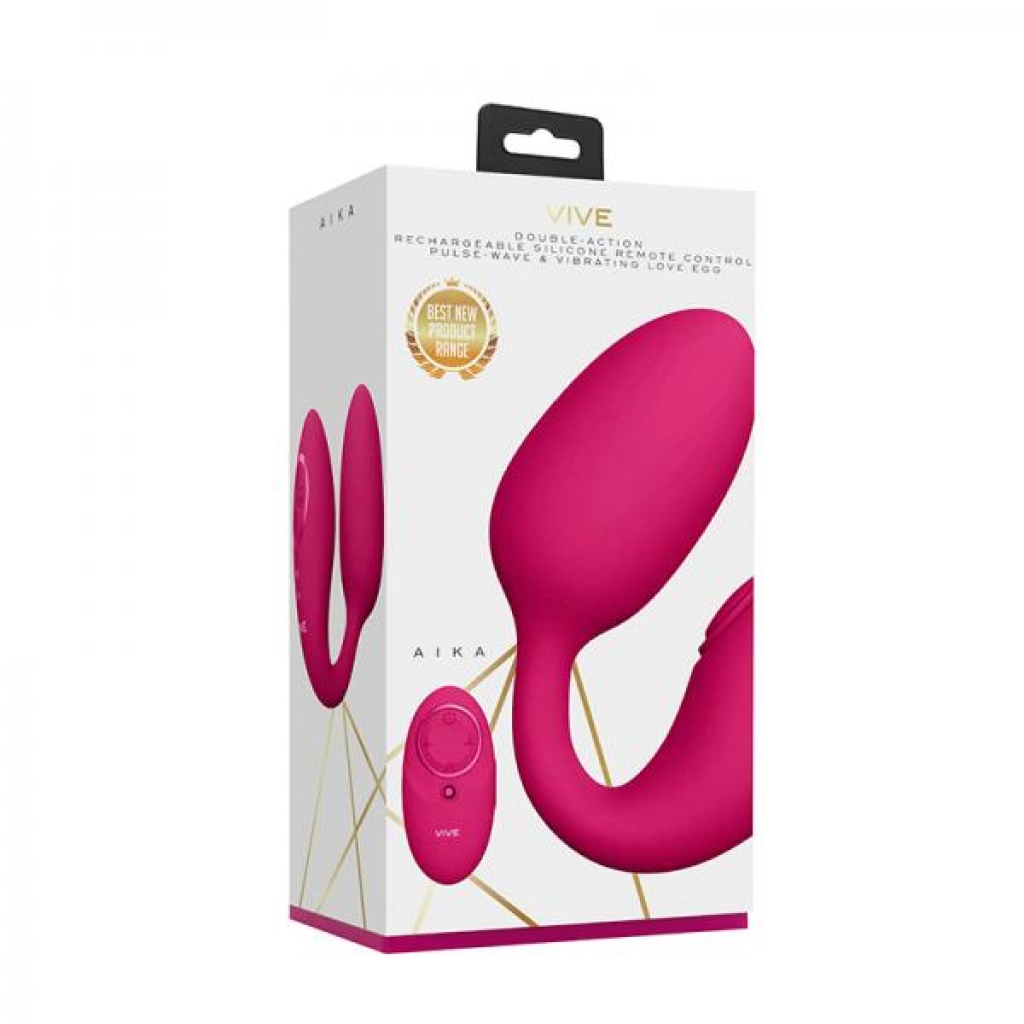 Vive Aika Rechargeable Remote-controlled Pulsing Vibrating Silicone Dual Stimulating Egg Vibrator Pi - Hands Free Vibrators
