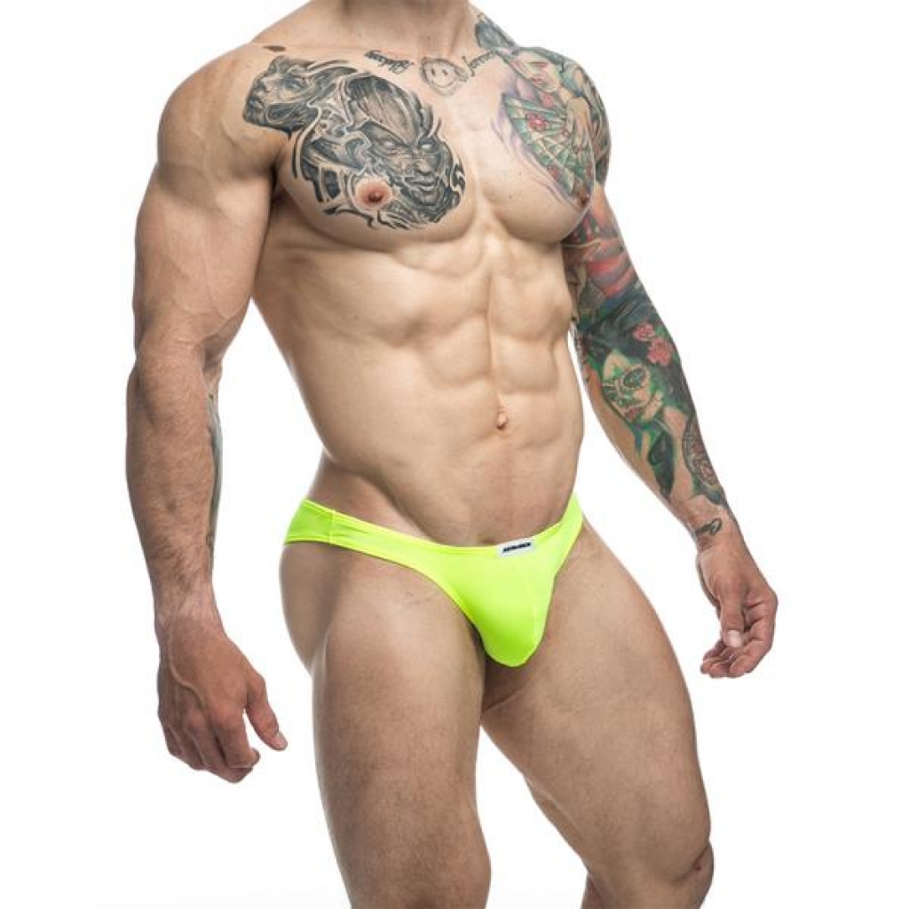 Malebasics Justin + Simon Classic Bikini Neon Green S - Mens Underwear