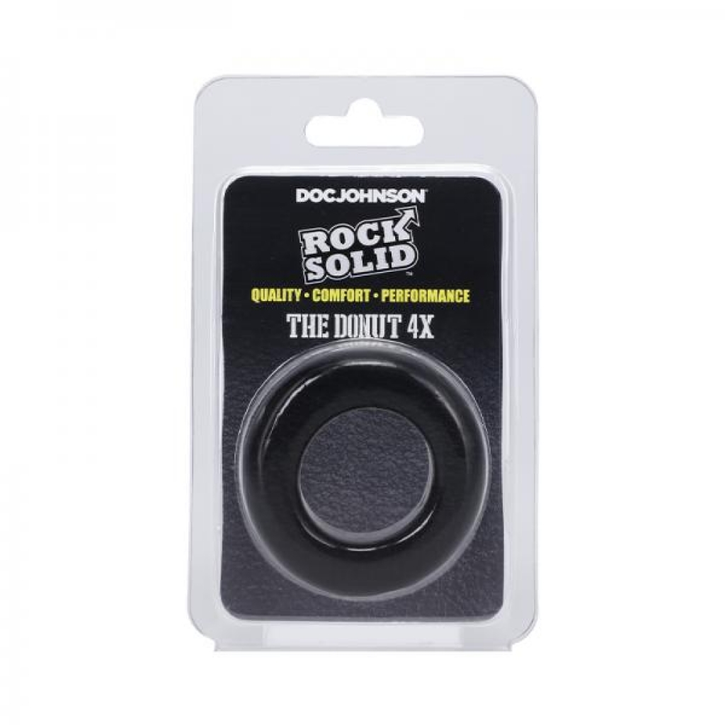 Rock Solid The Donut 4x C-ring Black - Classic Penis Rings