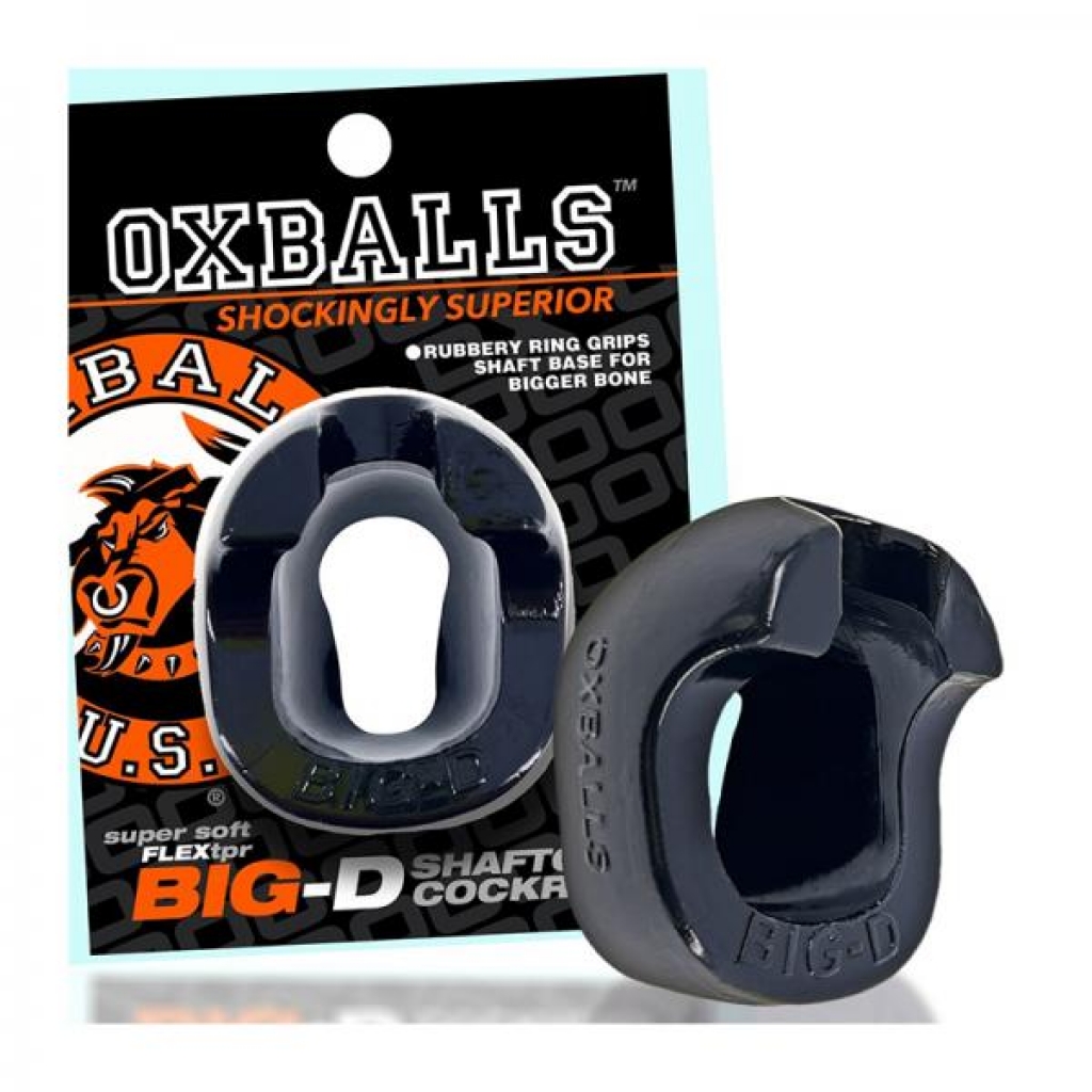 Oxballs Big-d Shaft Grip Cockring Black - Classic Penis Rings