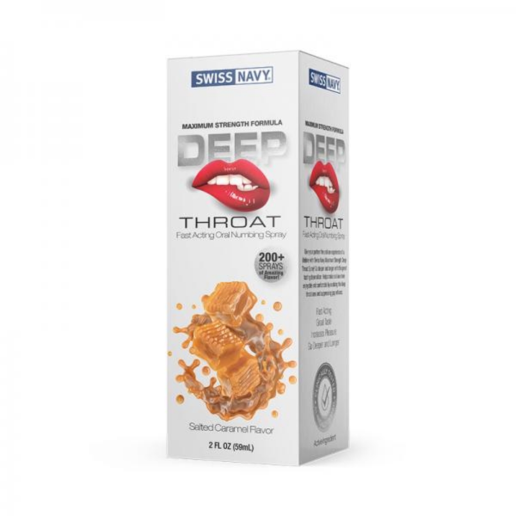 Swiss Navy Deep Throat Spray Salted Caramel Display Box - Oral Sex