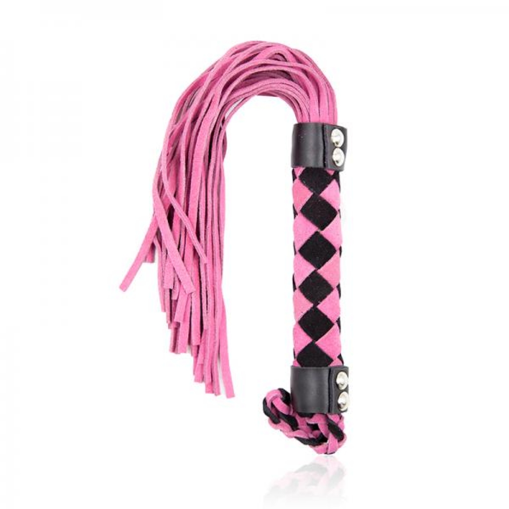 Ple'sur 15.5 In. Leather Flogger Pink - Floggers