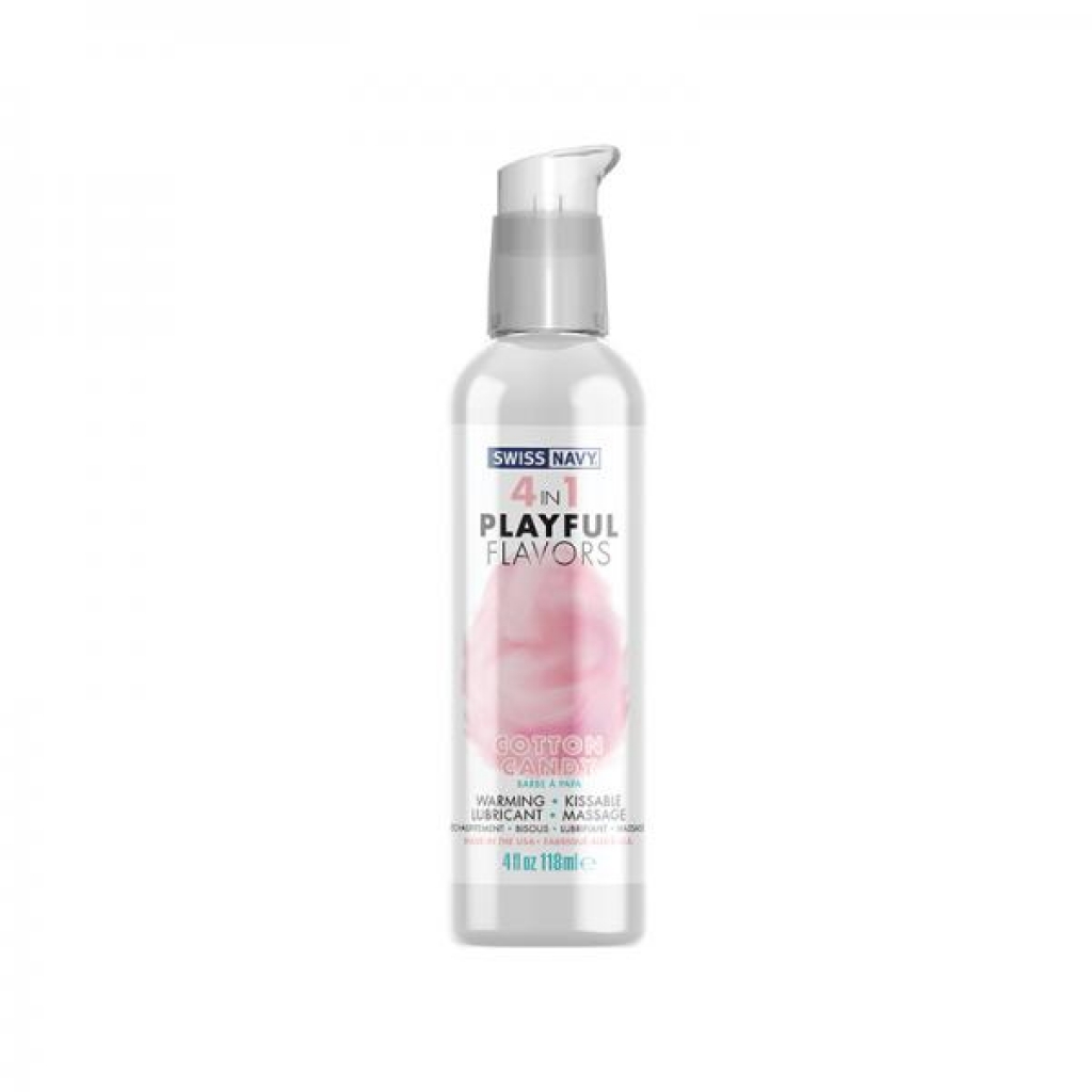 Swiss Navy 4 In 1 Playful Flavors Cotton Candy 4 Oz. - Lubricants
