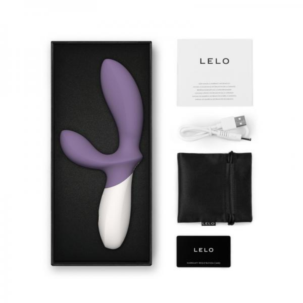 Lelo Loki Wave 2 Rechargeable Silicone Dual Stimulation Prostate Vibrator Violet Dust - G-Spot Vibrators Clit Stimulators