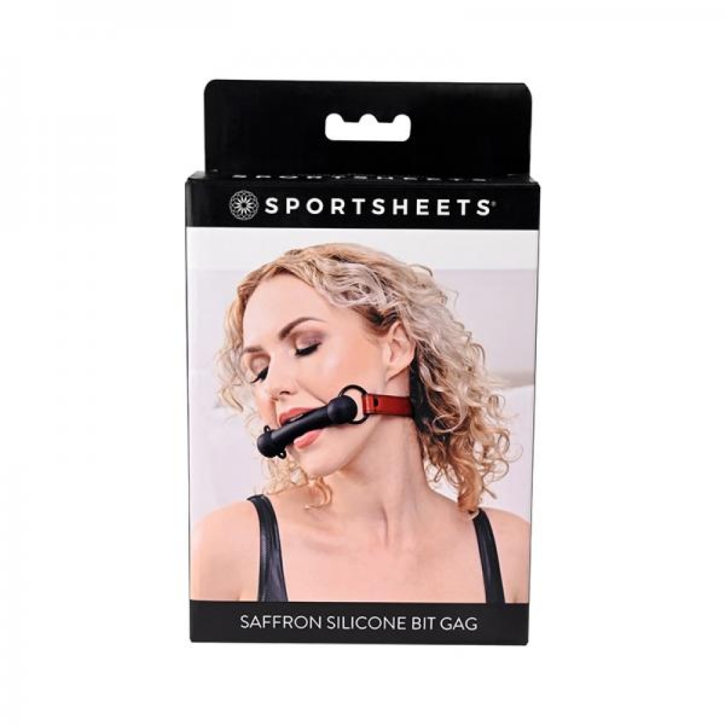 Sportsheets Saffron Silicone Bit Gag With Adjustable Buckle - Ball Gags