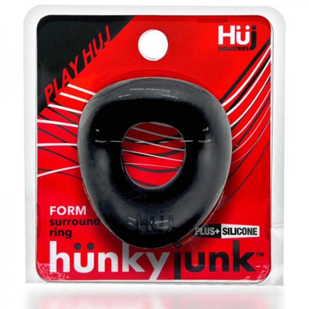 Hunkyjunk Form Surround Cockring Tar Ice - Couples Vibrating Penis Rings