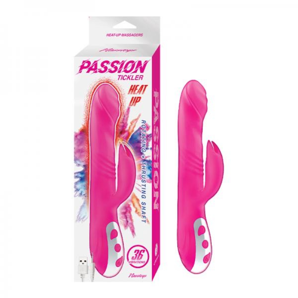 Passion Tickler Heat Up Dual Stimulator Pink - Rabbit Vibrators