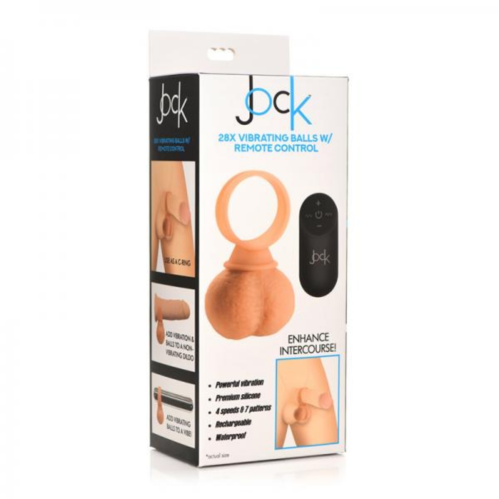 Jock 28x Vibrating Silicone Balls Large - Couples Penis Rings