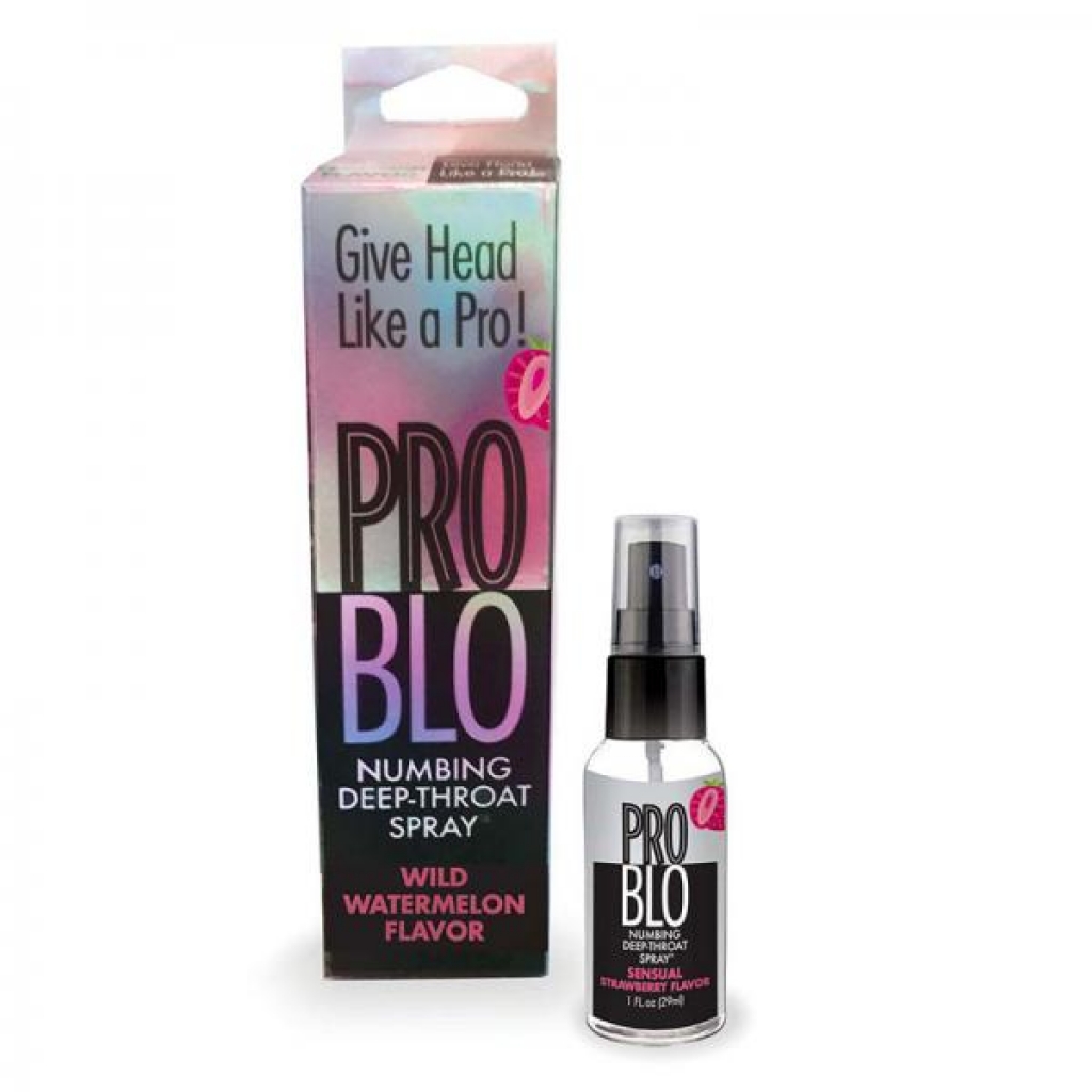Pro Blo Numbing Deep Throat Spray Strawberry 1 Oz. - For Women