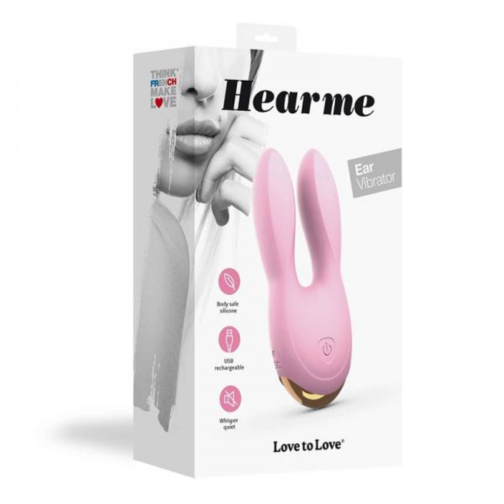 Love To Love Hear Me Rechargeable Silicone Flexible Ear Vibrator Baby Pink - Modern Vibrators