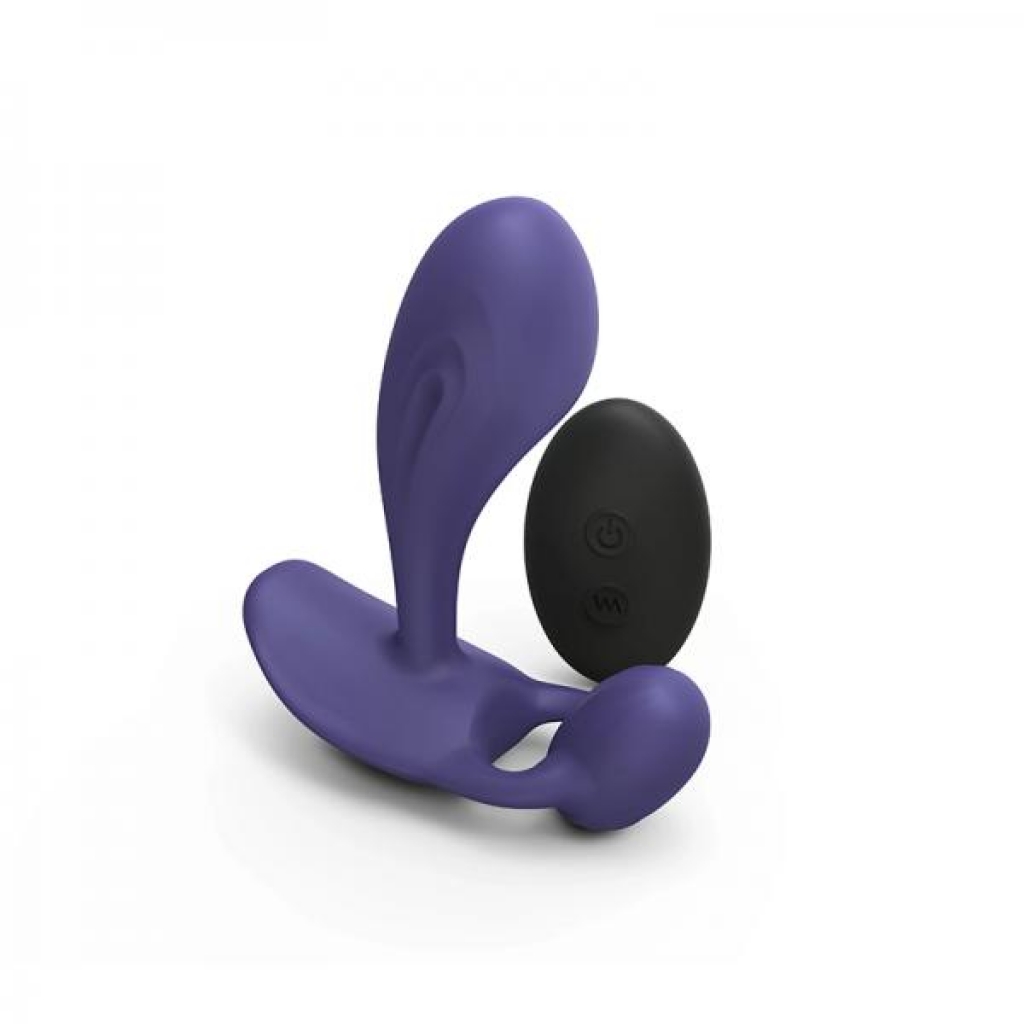 Love To Love Witty Rechargeable Remote-controlled Silicone P & G Vibrator Midnight Indigo - Prostate Toys