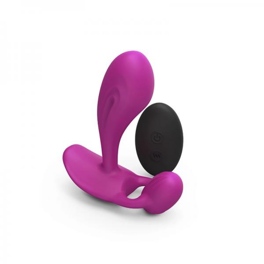Love To Love Witty Rechargeable Remote-controlled Silicone P & G Vibrator Sweet Orchid - Prostate Massagers