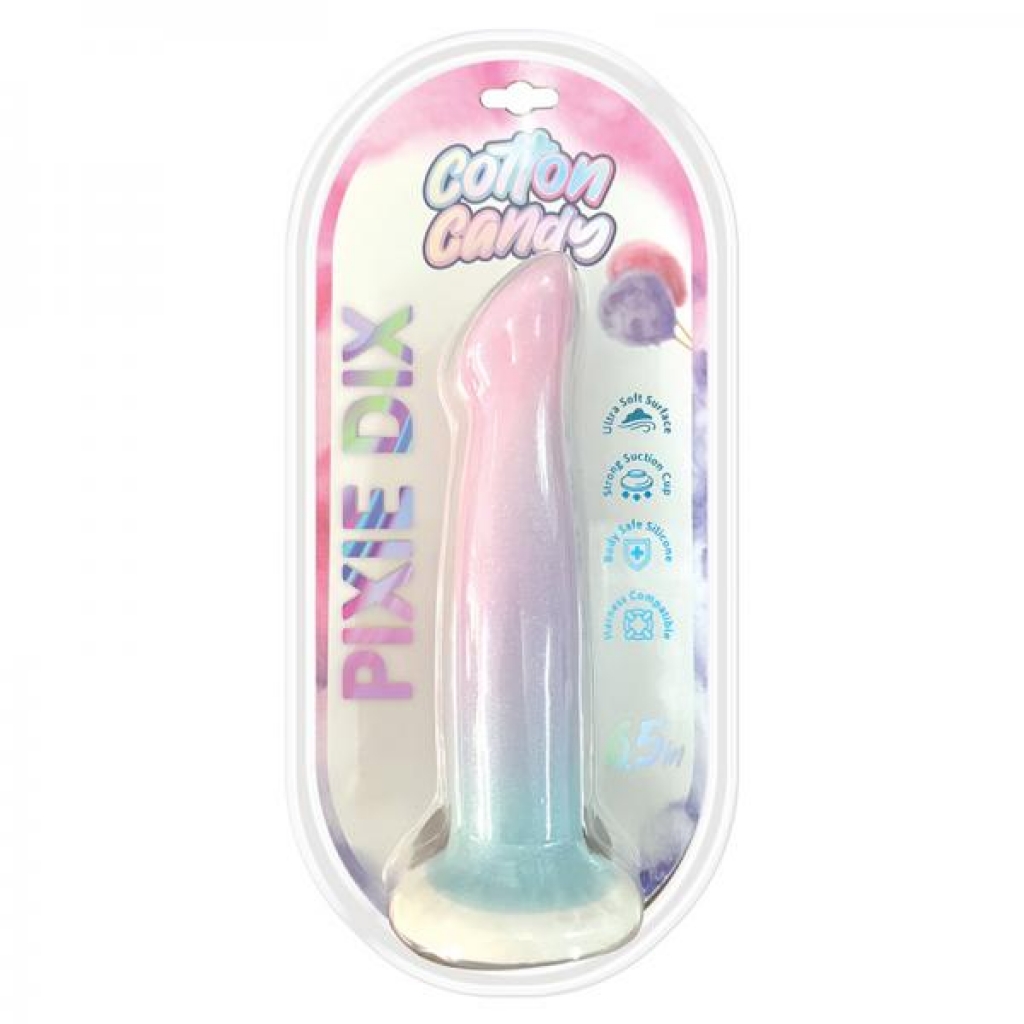 Cotton Candy Pixie Dix 6.5 In. Silicone/tpe Dildo - Realistic Dildos & Dongs