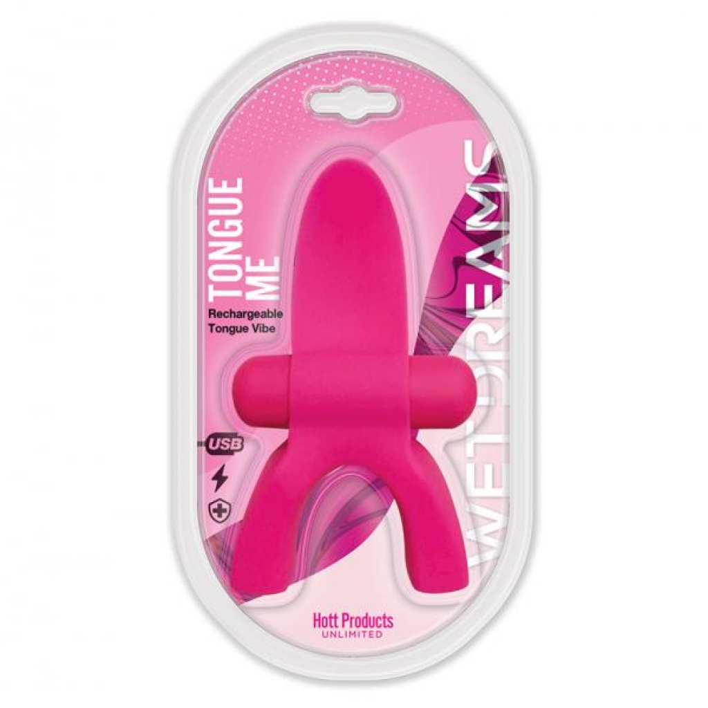 Tongue Me Extreme Rechargeable Mouth Guard Tongue Vibrator Pink - Tongues