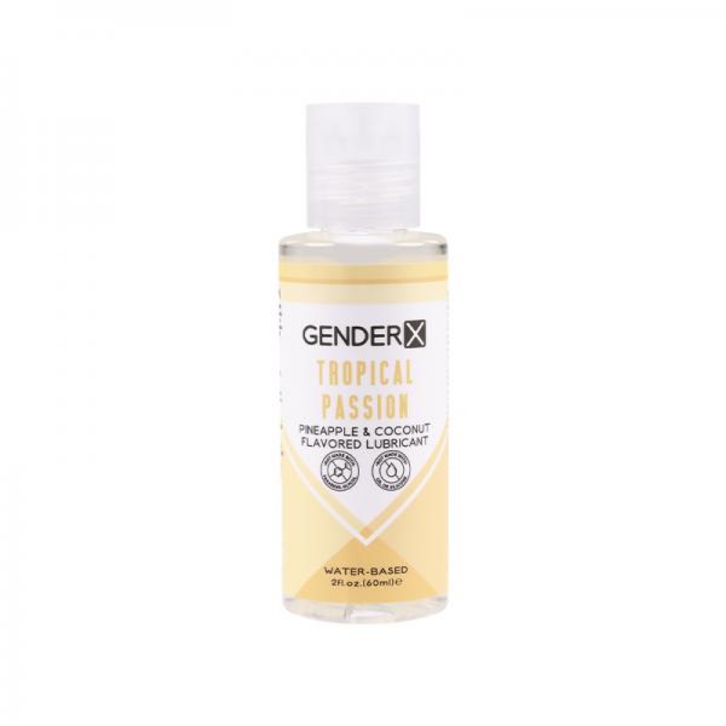 Gender X Tropical Passion Pineapple & Coconut Flavored Water-based Lubricant 2 Oz. - Lubricants