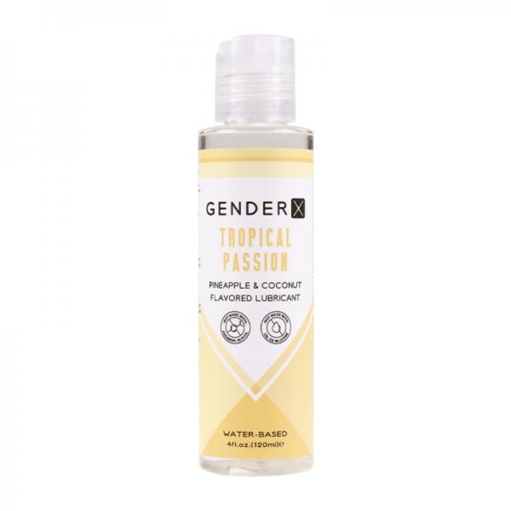 Gender X Tropical Passion Pineapple & Coconut Flavored Water-based Lubricant 4 Oz. - Lubricants