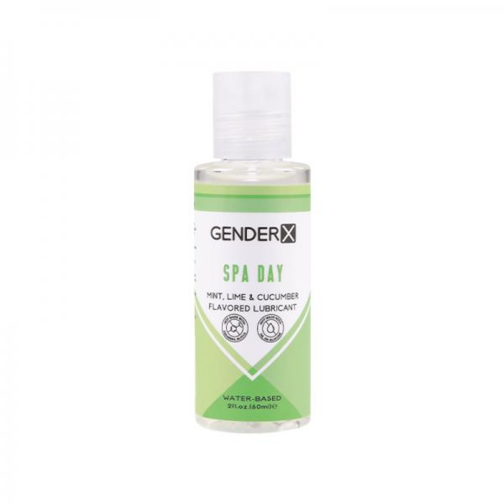 Gender X Spa Day Mint, Lime & Cucumber Flavored Water-based Lubricant 2 Oz. - Lubricants