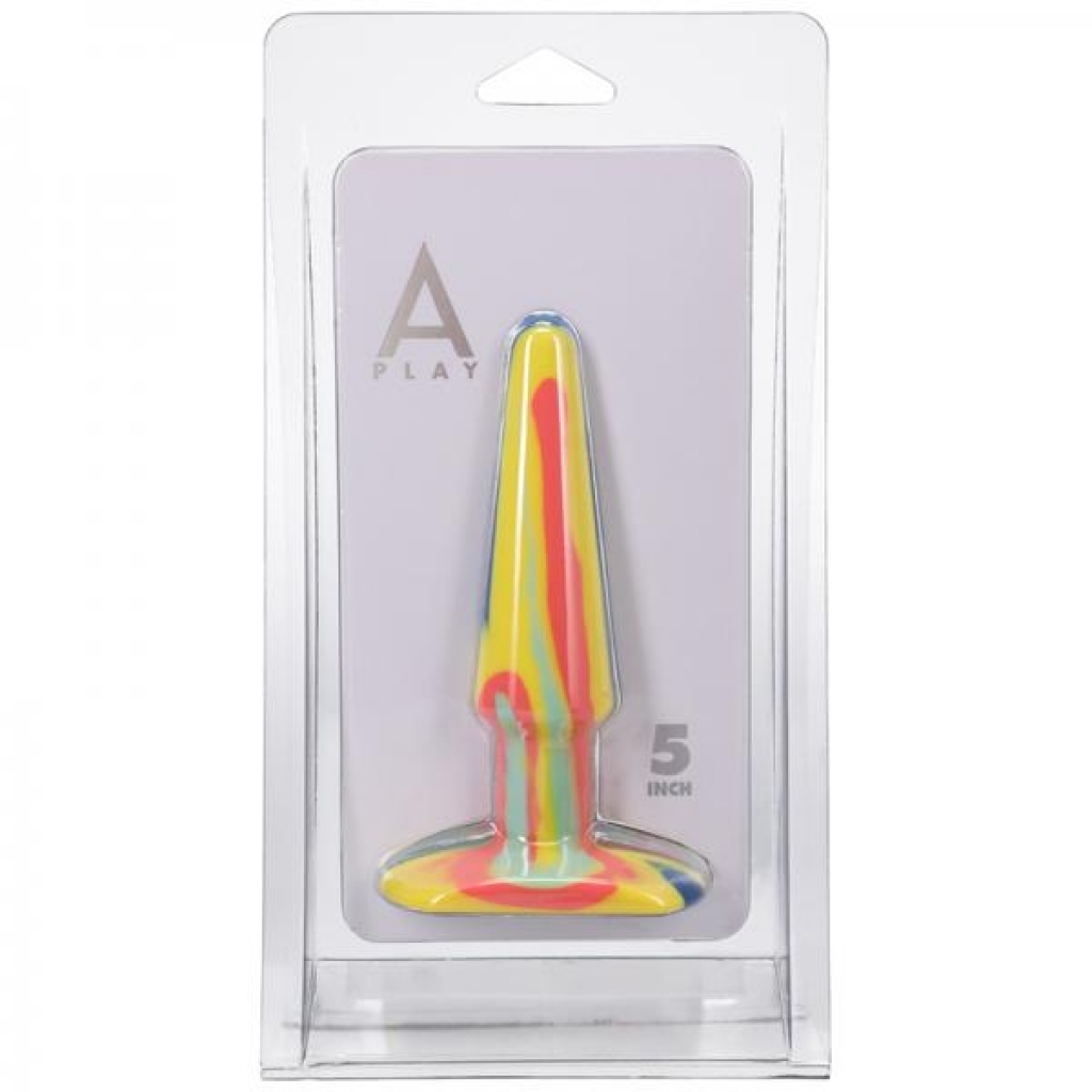 A-play Groovy 5 In. Silicone Anal Plug Sunrise - Anal Plugs