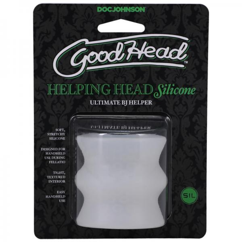 Goodhead Helping Head Silicone Ultimate Bj Helper Frost - Masturbation Sleeves