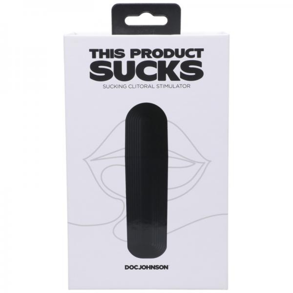 This Product Sucks Rechargeable Silicone Lipstick Sucking Clitoral Stimulator Black - Clit Suckers & Oral Suction