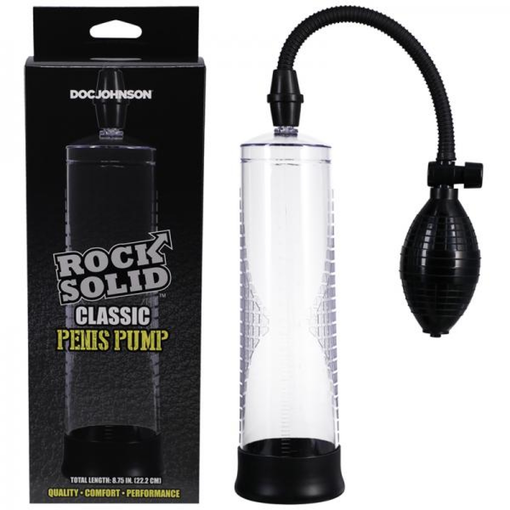 Rock Solid Classic Penis Pump Black/clear - Penis Pumps