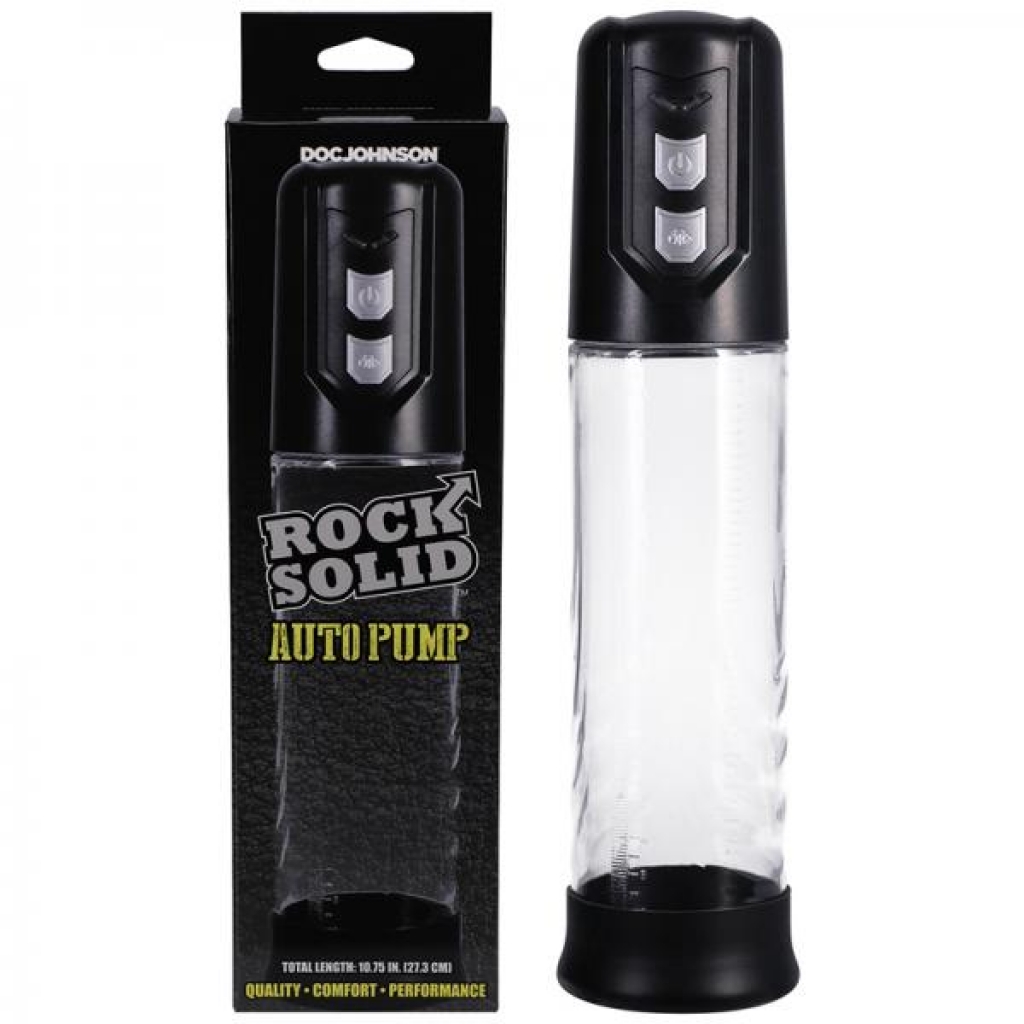 Rock Solid Auto Pump Black/clear - Penis Pumps