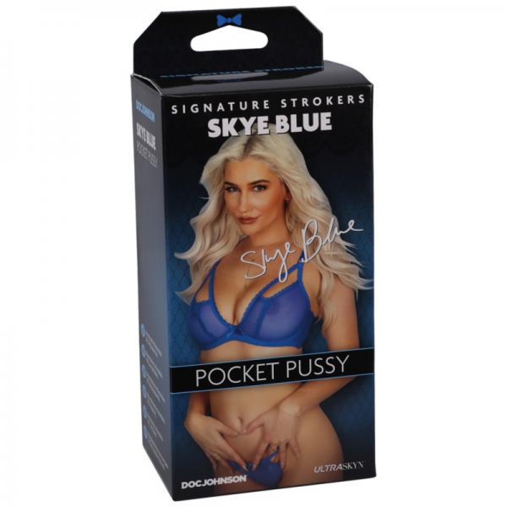 Signature Strokers Skye Blue Ultraskyn Pocket Pussy Beige - Porn Star Masturbators