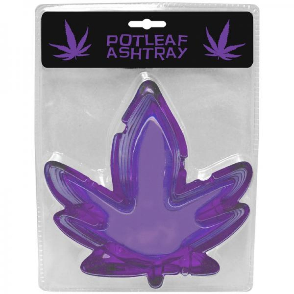 Pot Leaf Ashtray Purple - Gag & Joke Gifts