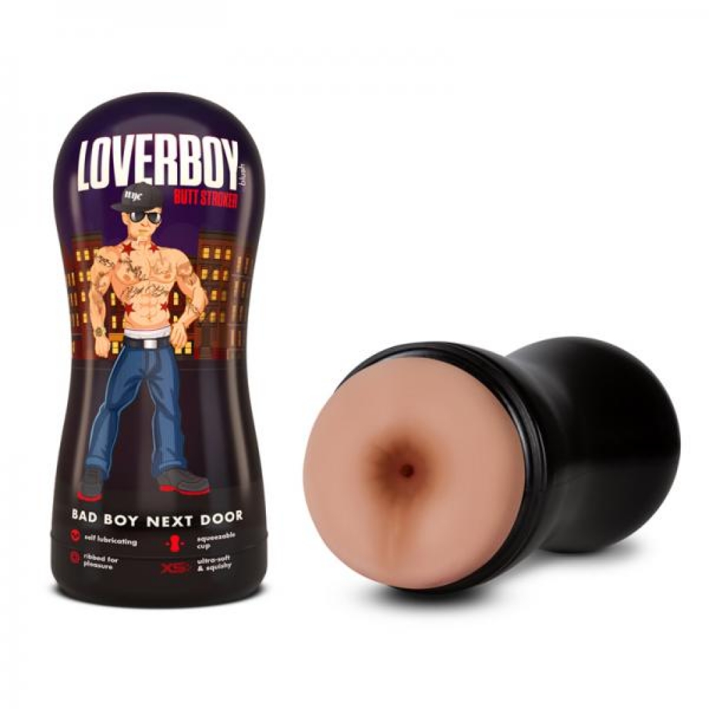 Loverboy Bad Boy Next Door Self-lubricating Anal Stroker Beige - Anal Lubricants