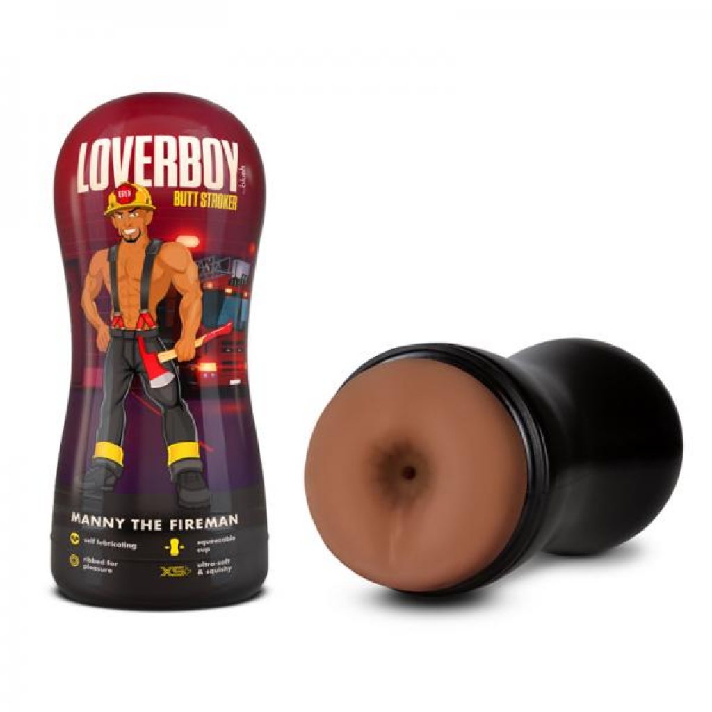 Loverboy Manny The Fireman Self-lubricating Anal Stroker Tan - Anal Lubricants
