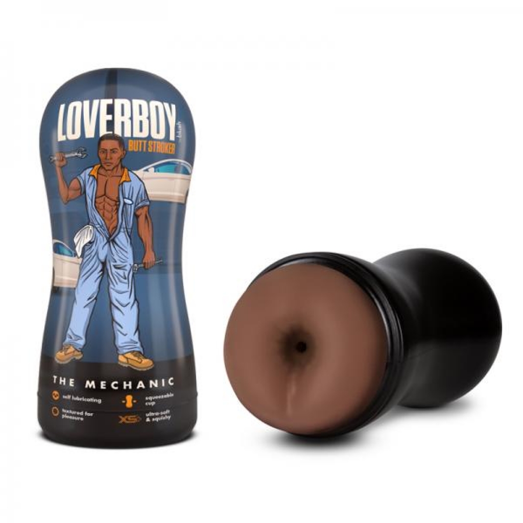 Loverboy The Mechanic Self-lubricating Anal Stroker Brown - Anal Lubricants