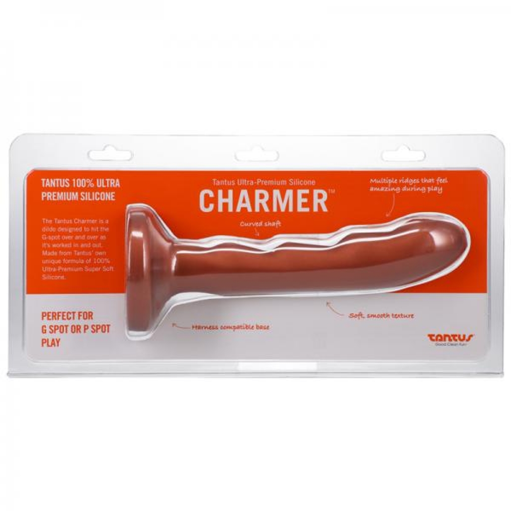 Tantus Charmer 8 In. G-spot Dildo Firm Copper - Realistic Dildos & Dongs