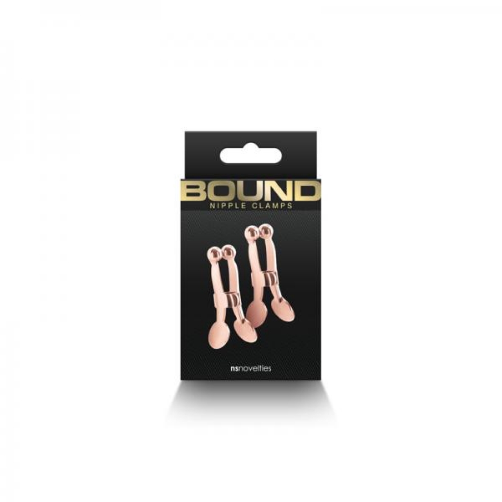 Bound Nipple Clamps C1 Rose Gold - Nipple Clamps