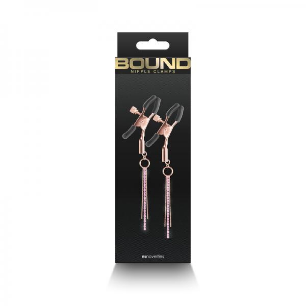 Bound Nipple Clamps D3 Rose Gold - Nipple Clamps
