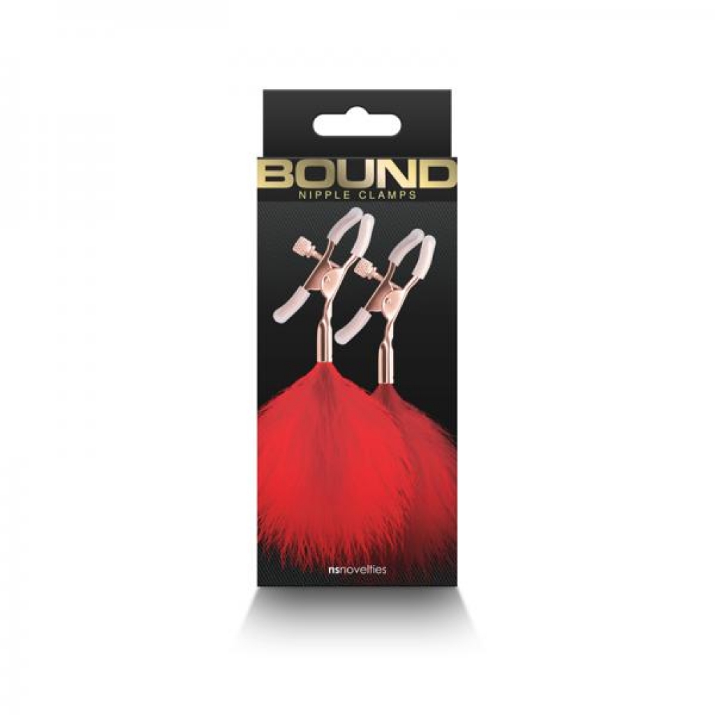 Bound Nipple Clamps F1 Red - Nipple Clamps
