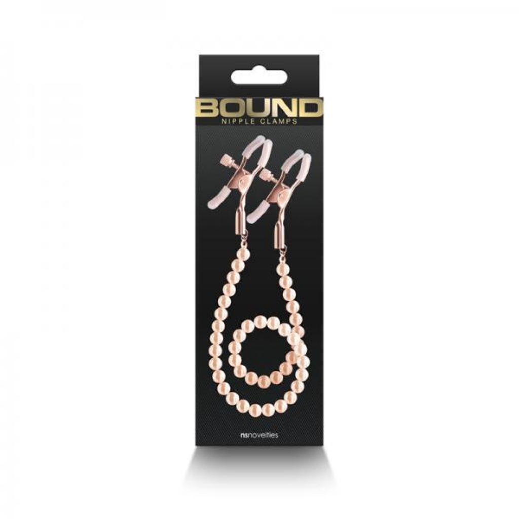 Bound Nipple Clamps Dc1 Rose Gold - Nipple Clamps