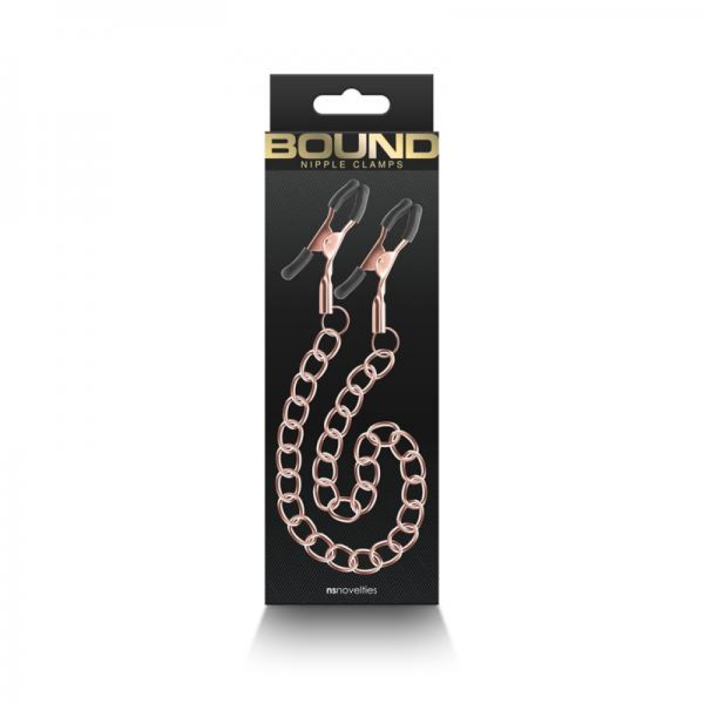 Bound Nipple Clamps Dc2 Rose Gold - Nipple Clamps
