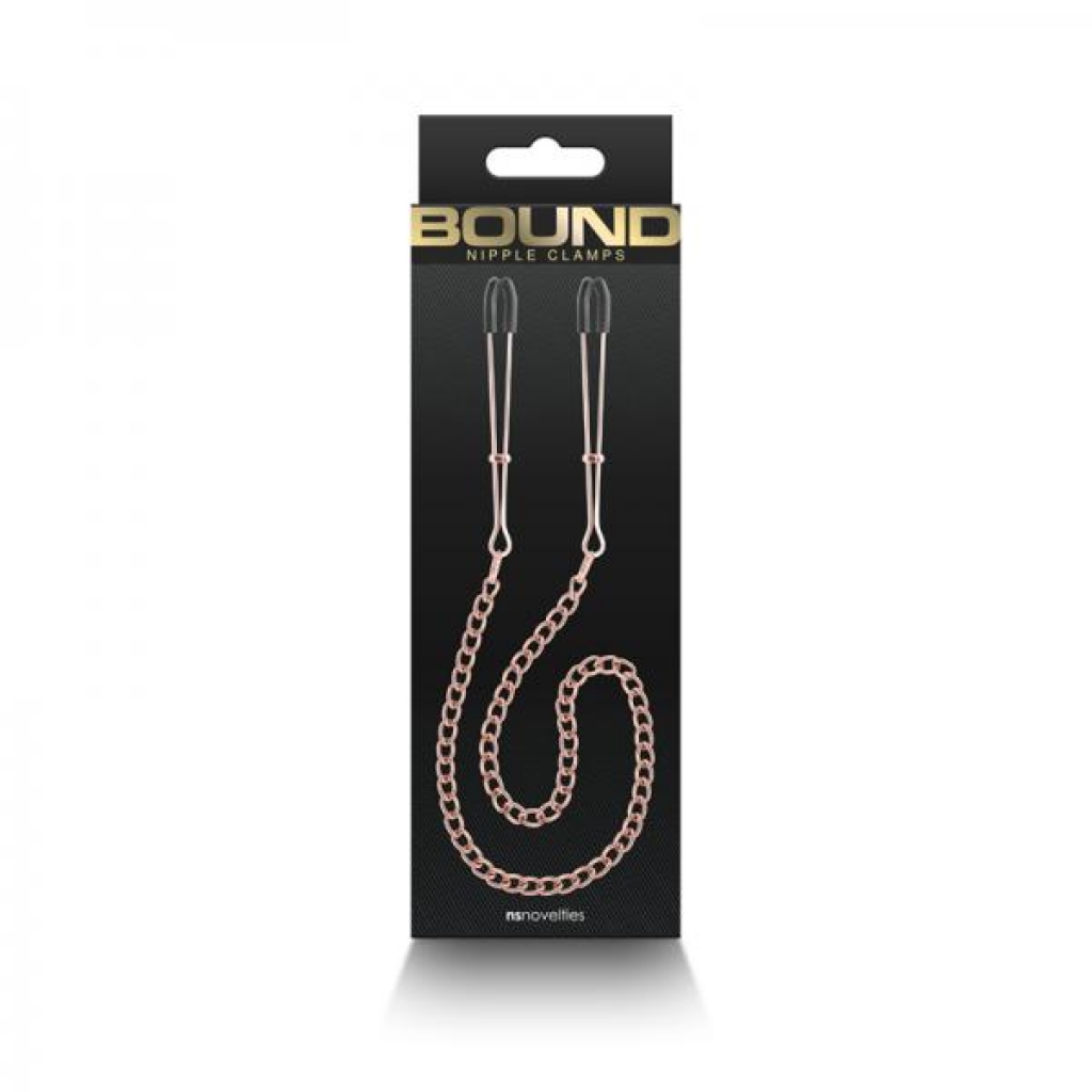 Bound Nipple Clamps Dc3 Rose Gold - Nipple Clamps