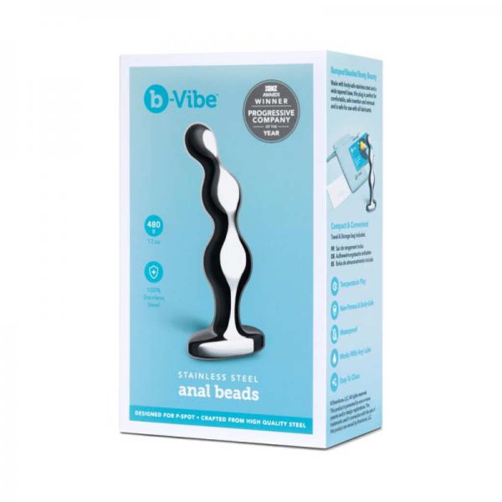 B-vibe Stainless Steel Anal Beads - Anal Beads