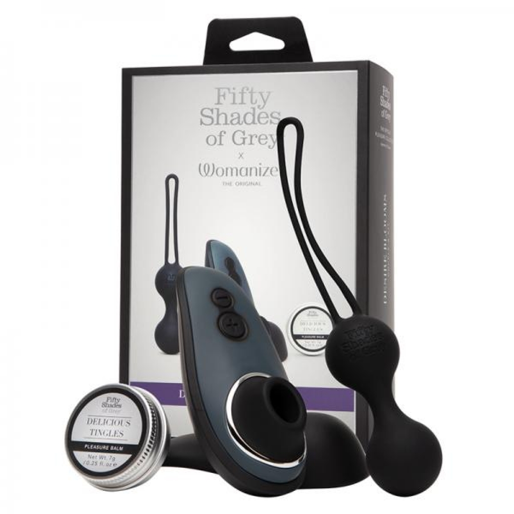 Fifty Shades Of Grey Womanizer Desire Blooms Kit Black - BDSM Kits