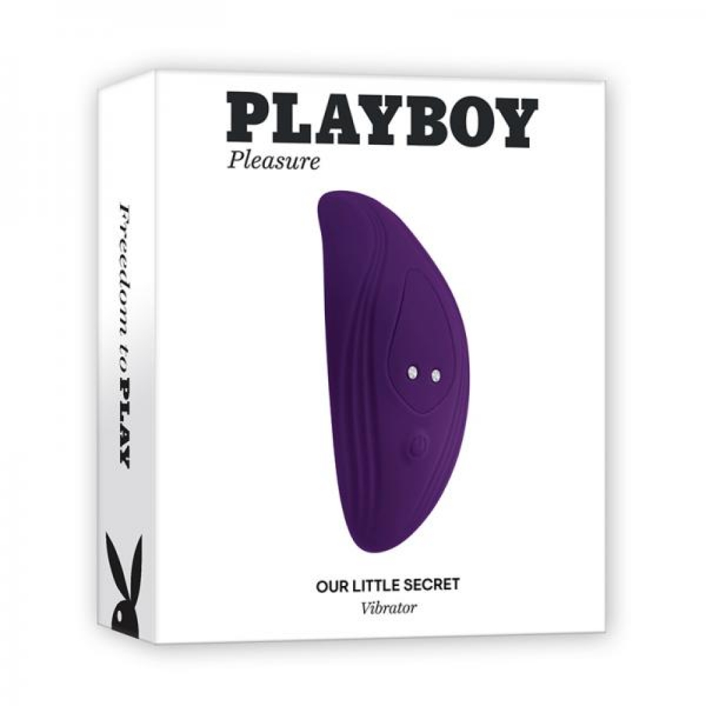 Playboy Our Little Secret Rechargeable Remote Controlled Silicone Underwear Vibrator Acai - Vibrating Panties