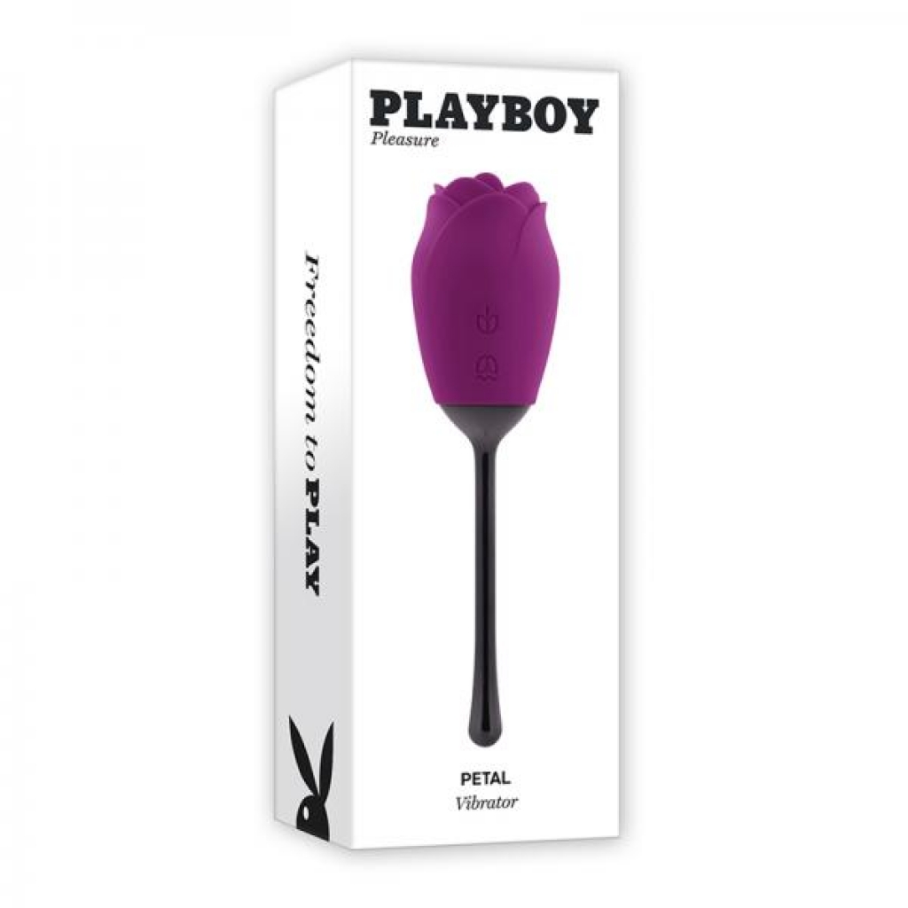 Playboy Petal Rechargeable Silicone Tongue Flicking Vibrator Wild Aster - Tongues