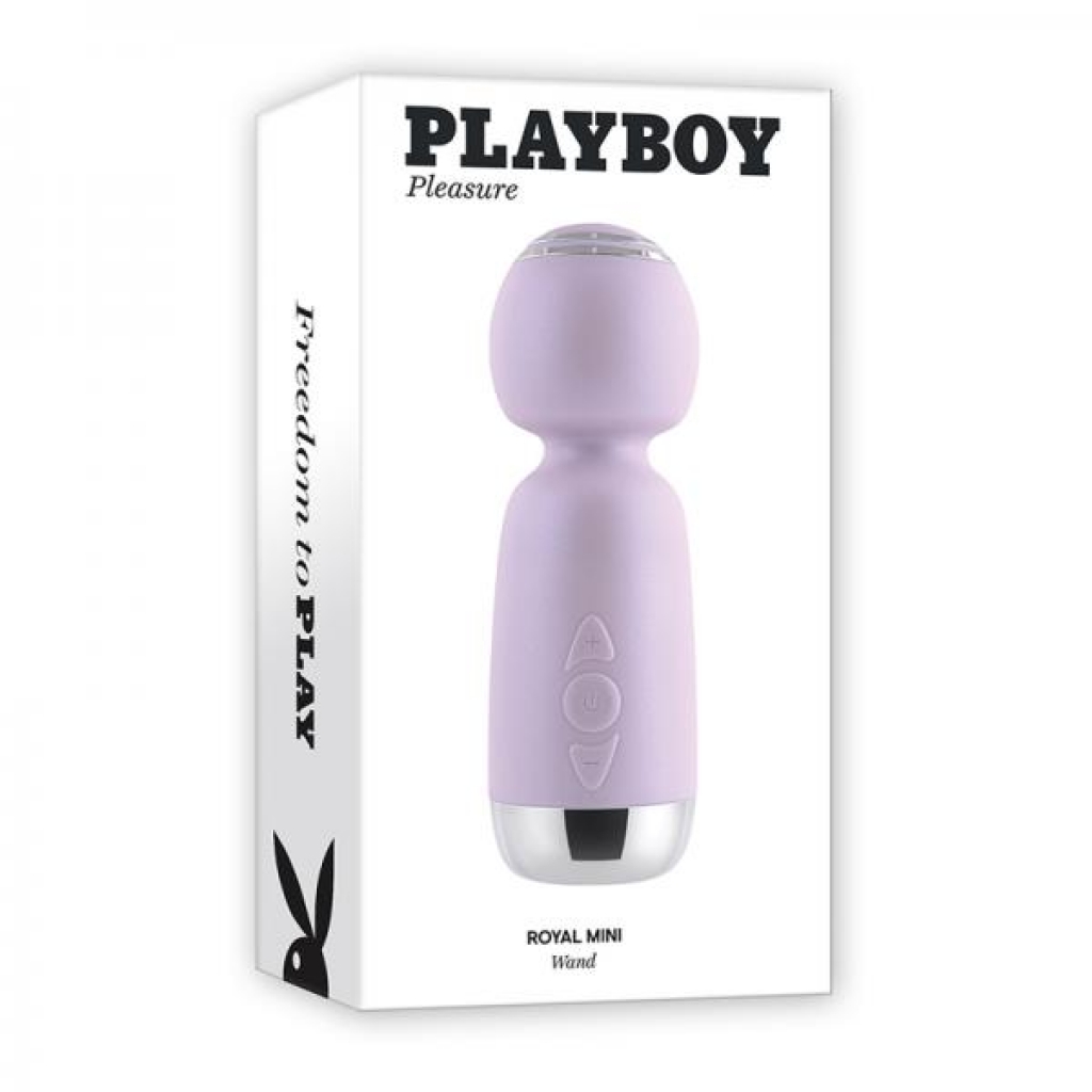 Playboy Royal Mini Rechargeable Silicone Wand Vibrator Opal - Palm Size Massagers