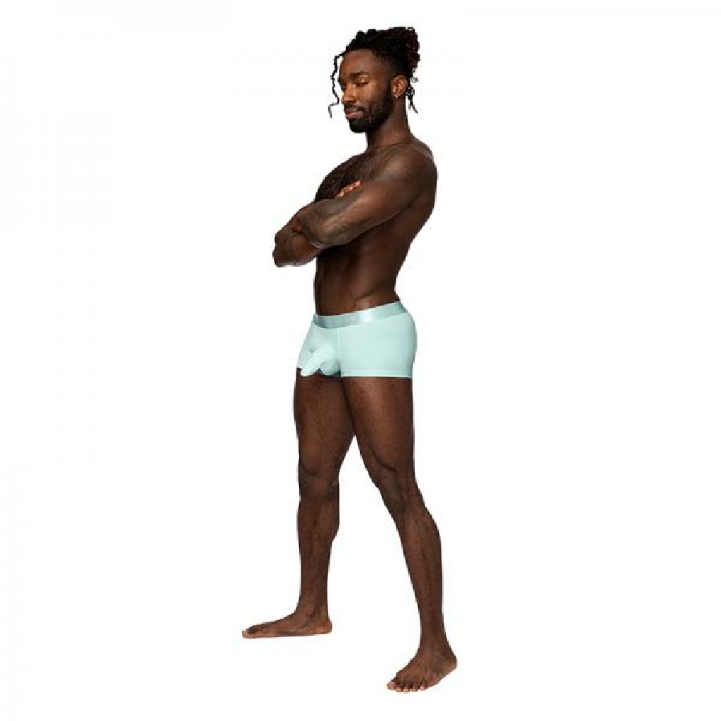 Male Power Easy Breezy Mini Short Sleeve Aqua S - Mens Underwear