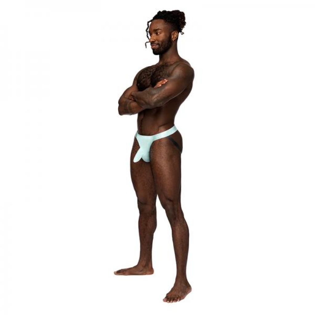 Male Power Easy Breezy Jock Sleeve Aqua S/m - Mens Underwear