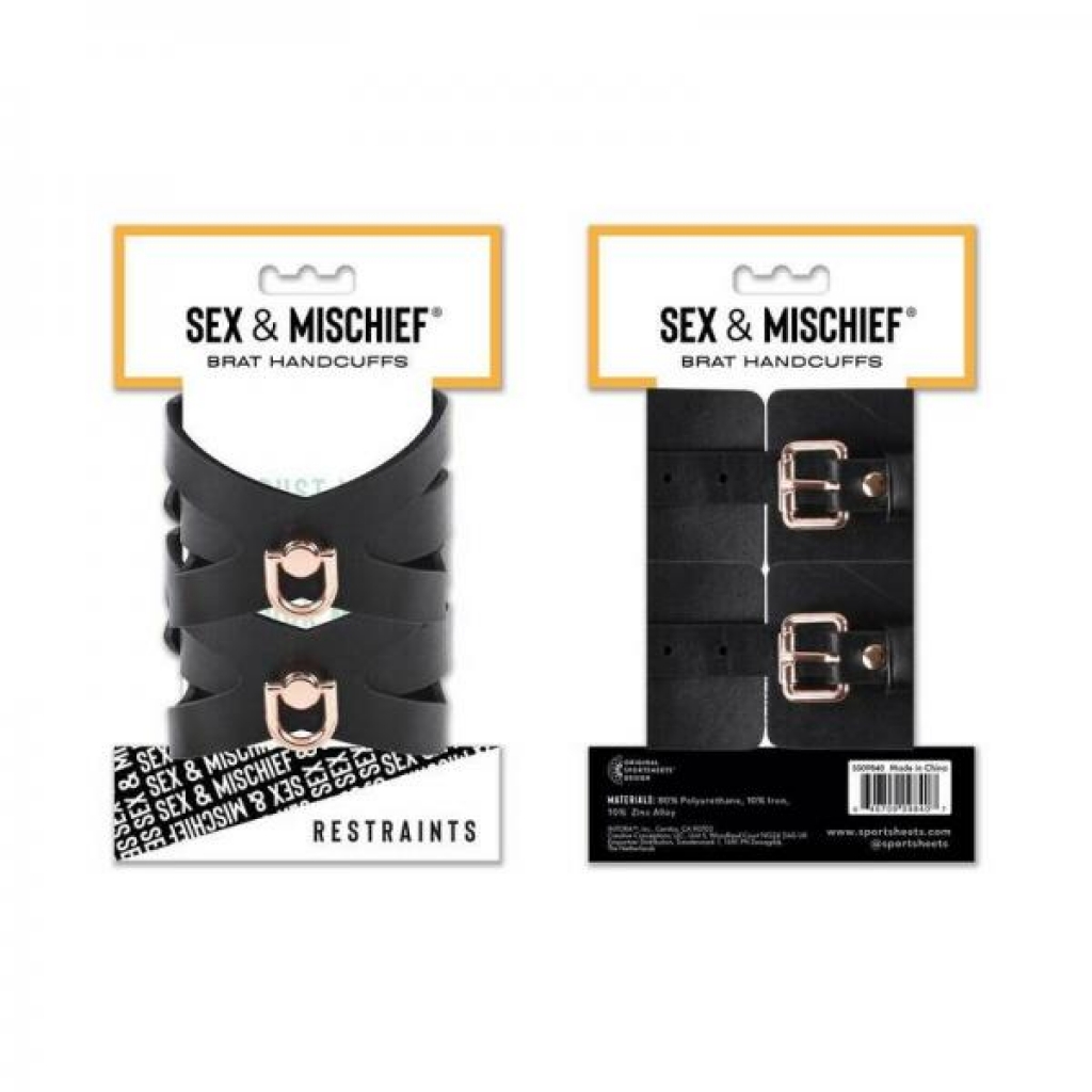 Sportsheets Sex & Mischief Brat Handcuffs - Handcuffs