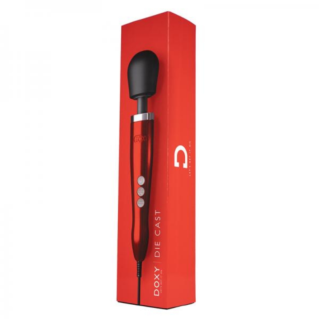 Doxy Die Cast Wand Vibrator Red - Body Massagers